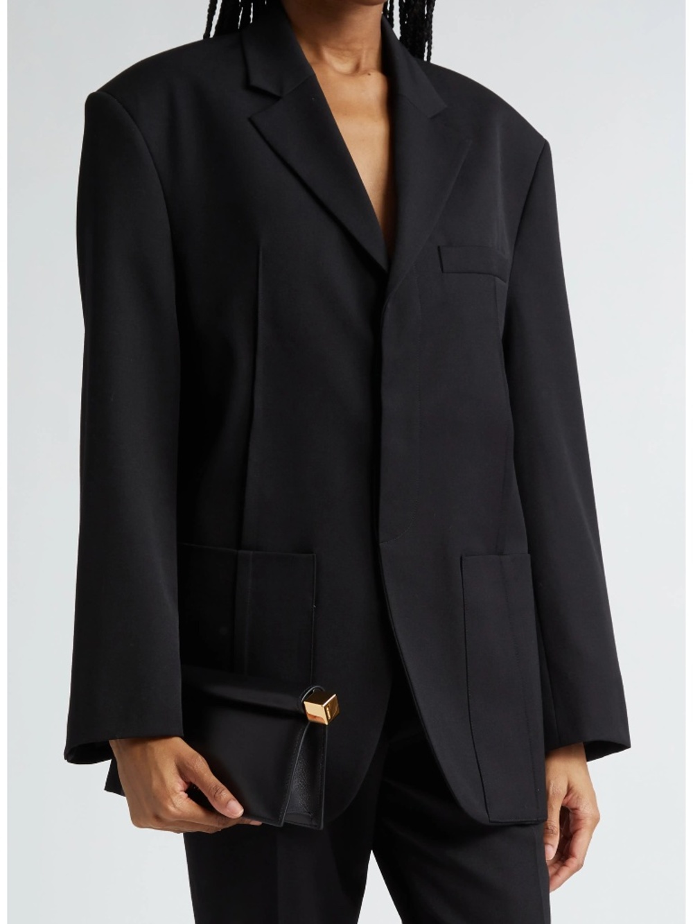 Jacquemus La Veste d'Homme Square Cut Jacket OVERSIZED VIRGIN WOOL BLAZER FR 42